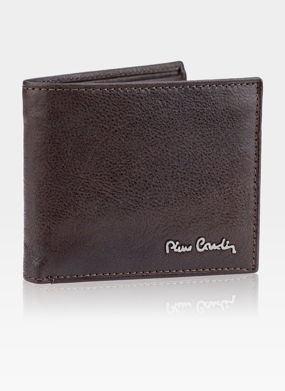 Vyriška odinė piniginė Pierre Cardin Tilak50 8824 ruda su RFID apsauga S441