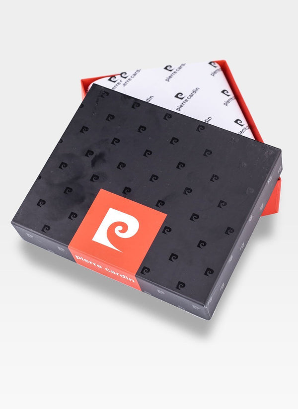 Vyriška odinė piniginė Pierre Cardin Tilak58 326 juoda su RFID apsauga S436