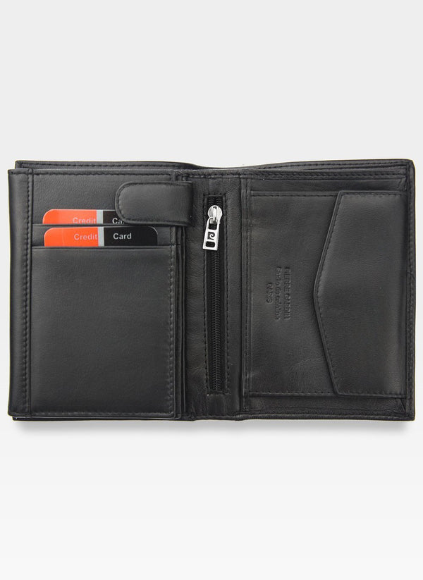 Vyriška odinė piniginė Pierre Cardin Tilak58 326 juoda su RFID apsauga S436