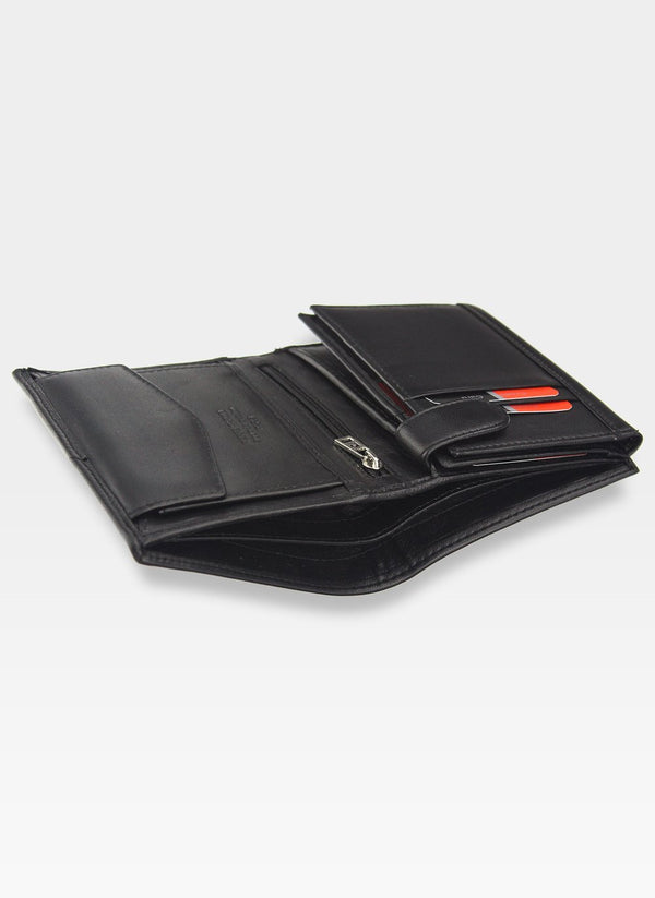 Vyriška odinė piniginė Pierre Cardin Tilak58 326 juoda su RFID apsauga S436