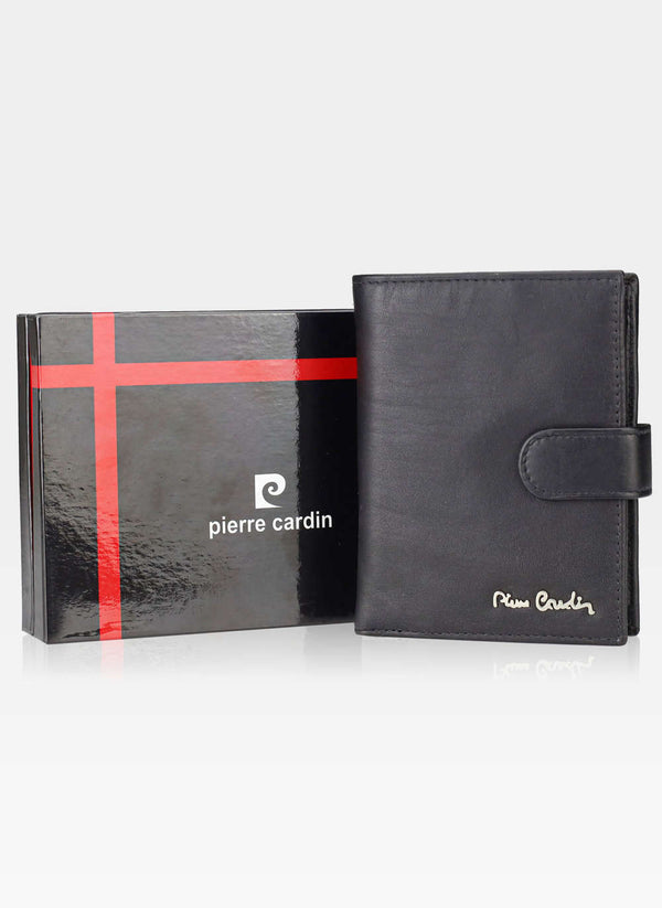 Vyriška odinė piniginė Pierre Cardin Tilak60 331A, juoda S432