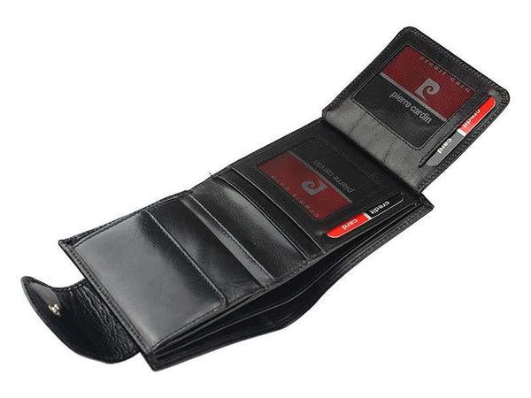 Vyriška odinė piniginė Pierre Cardin YS520.10 479 NERO juodos spalvos S428