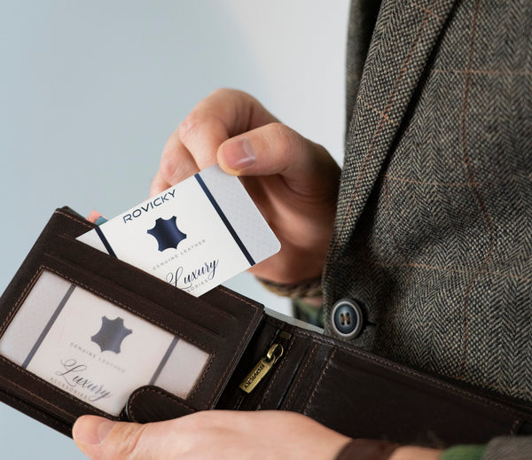 Vyriška odinė piniginė Rovicky RV100 S424