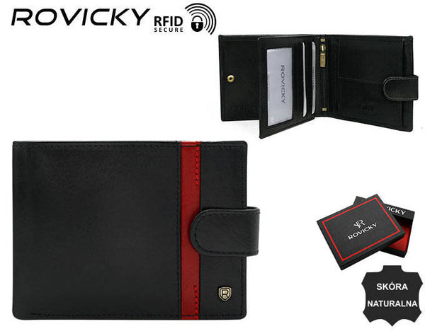 Vyriška odinė piniginė Rovicky RV108 S416