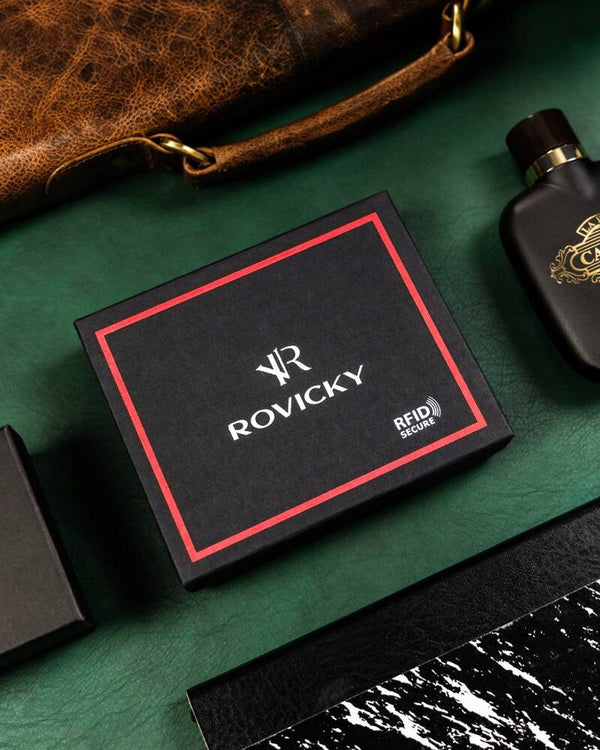 Vyriška odinė piniginė Rovicky RV136 S385