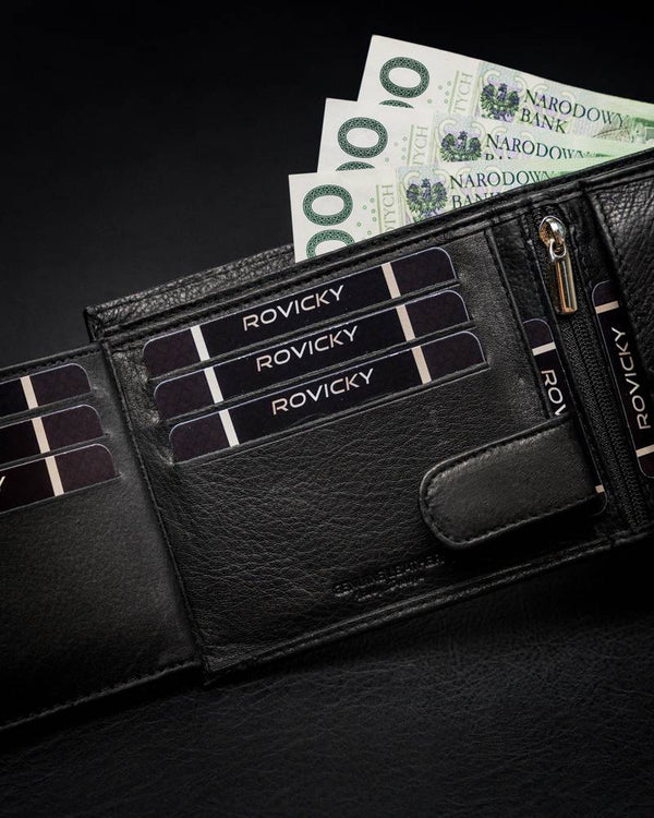 Vyriška odinė piniginė Rovicky RV24 S277