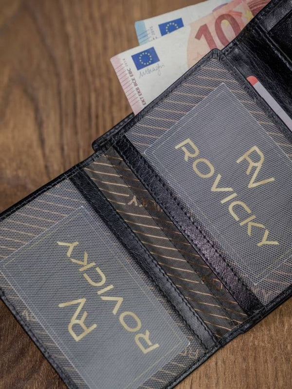 Vyriška odinė piniginė Rovicky RV80 S221
