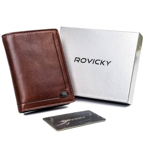 Vyriška odinė piniginė Rovicky RV86 S215