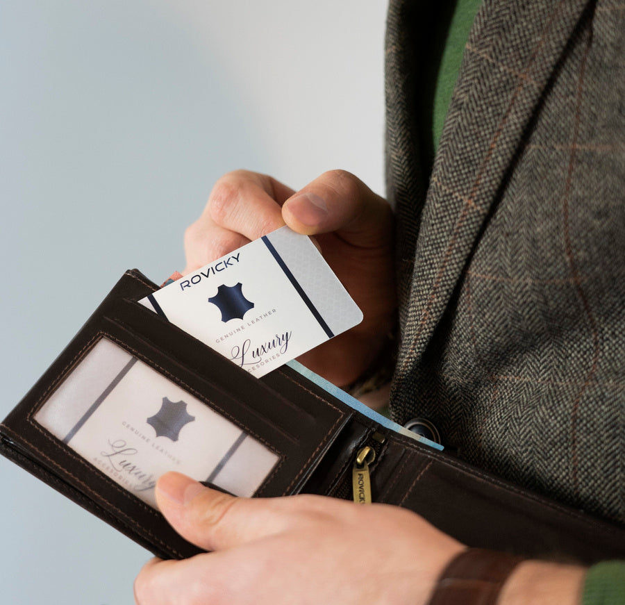 Vyriška odinė piniginė Rovicky RV98 S203