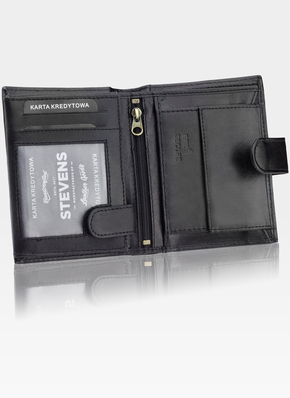 Vyriška odinė piniginė Stevens su RFID apsauga 326A S181