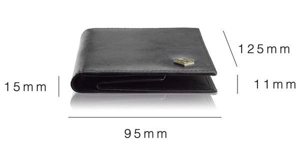 Vyriška odinė piniginė STEVENS su RFID apsauga Plona SLIM S197