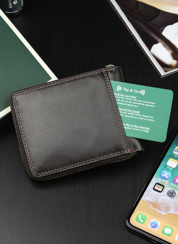 Vyriška odinė piniginė VISCONTI HT-14 ruda S178