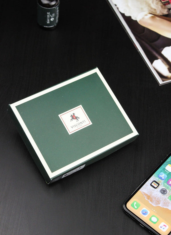 Vyriška odinė piniginė VISCONTI HT-14 ruda S178