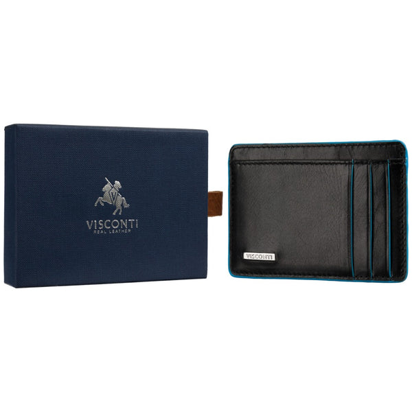 Vyriška odinė piniginė, Visconti Monaco ALP91, juoda, su RFID apsauga
 S158