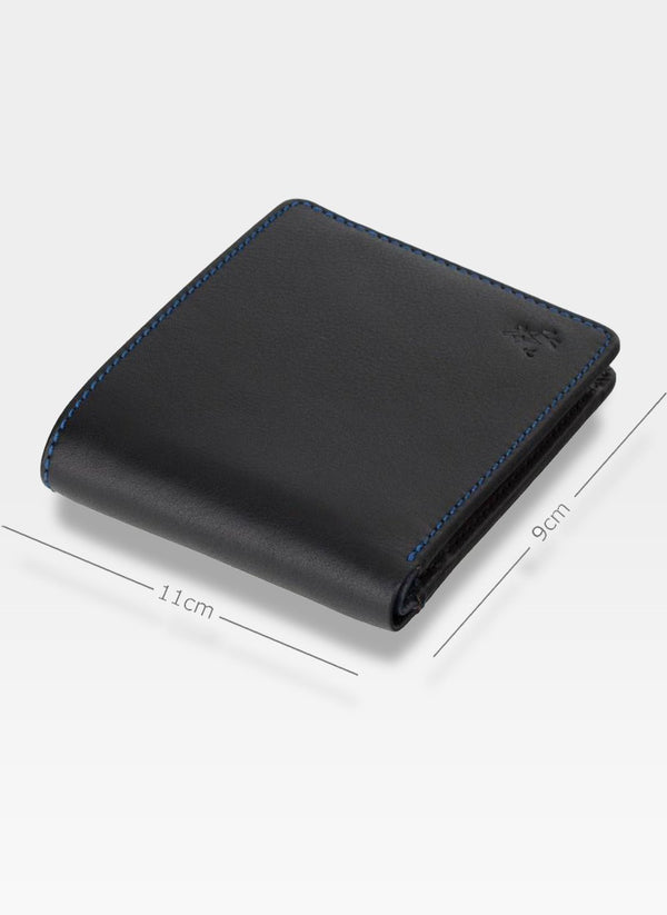 Vyriška odinė piniginė VISCONTI SP61 juoda + daugiaspalvė su RFID apsauga S177