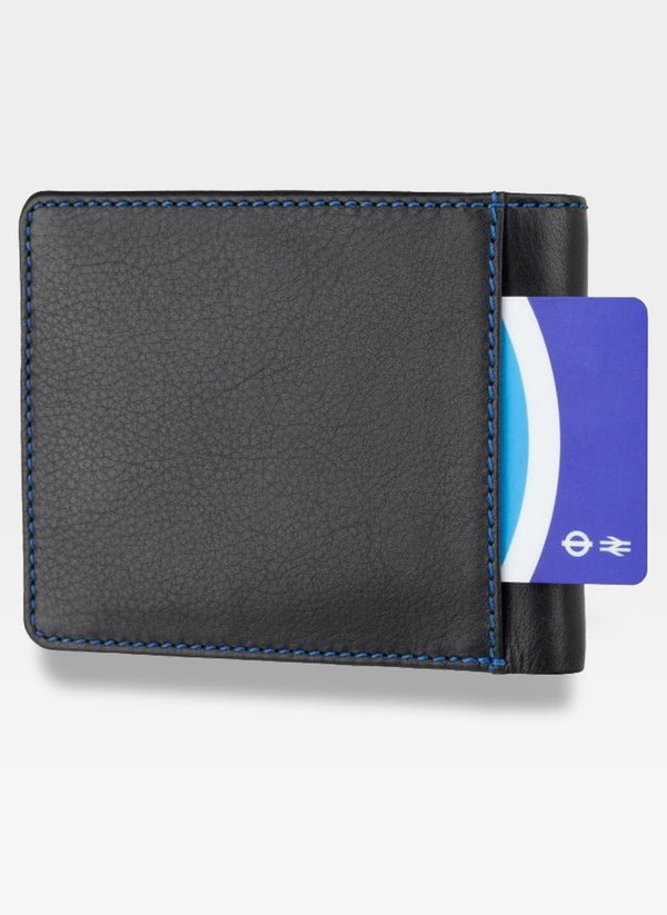 Vyriška odinė piniginė VISCONTI SP61 juoda + daugiaspalvė su RFID apsauga S177