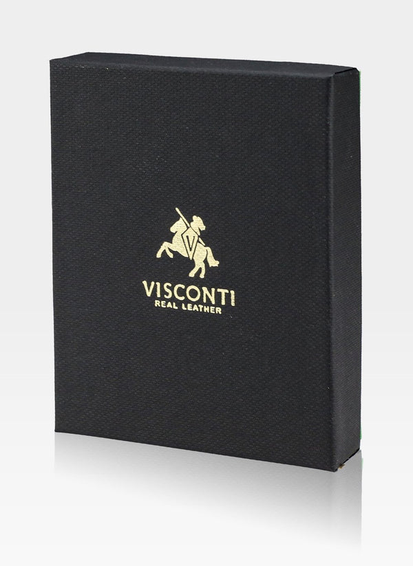 Vyriška odinė piniginė VISCONTI šviesiai ruda, su RFID apsauga S175