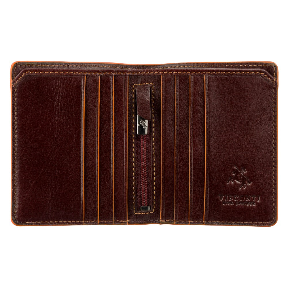 Vyriška odinė piniginė, Visconti Tignes ALP92, ruda, su RFID apsauga
 S153