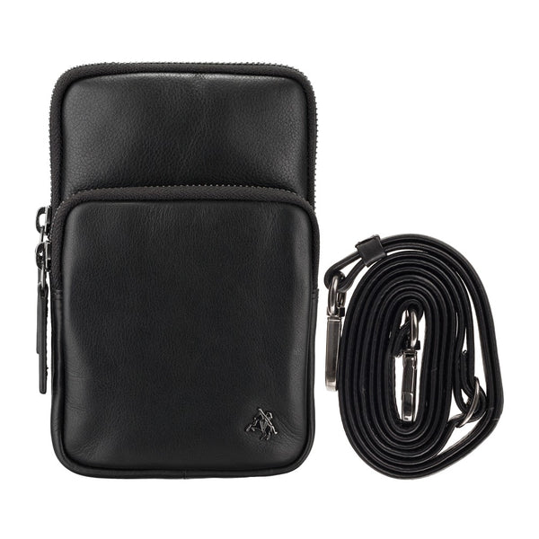 Vyriška odinė rankinė, Visconti S-5, juoda R217