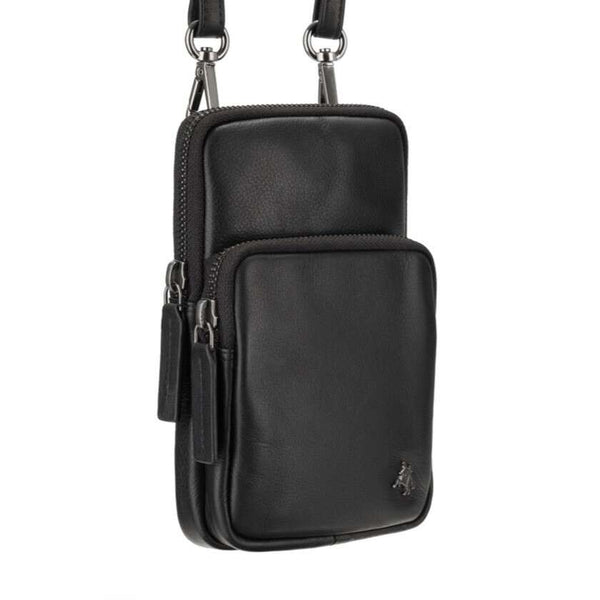 Vyriška odinė rankinė, Visconti S-5, juoda R217