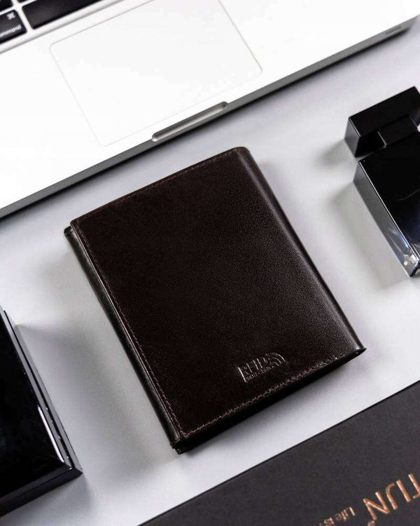 Vyriška piniginė Peterson N22, tamsiai ruda S123