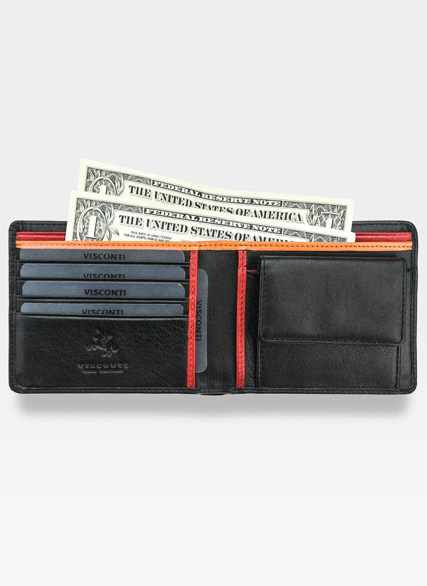 Vyriška piniginė Visconti BD10, juoda S78