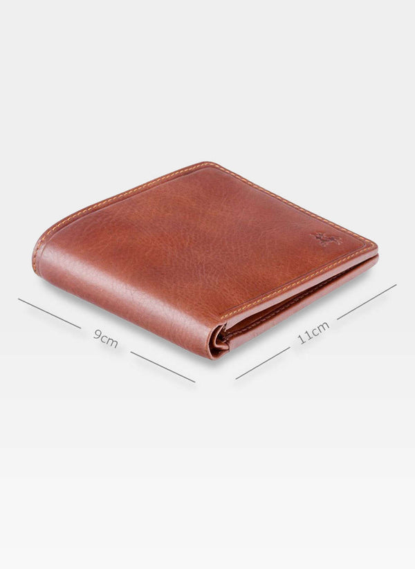 Vyriška piniginė Visconti C5, ruda S75