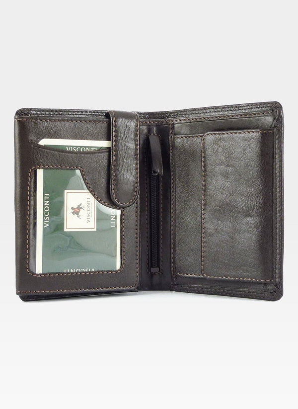 Vyriška piniginė Visconti HT11, ruda S70