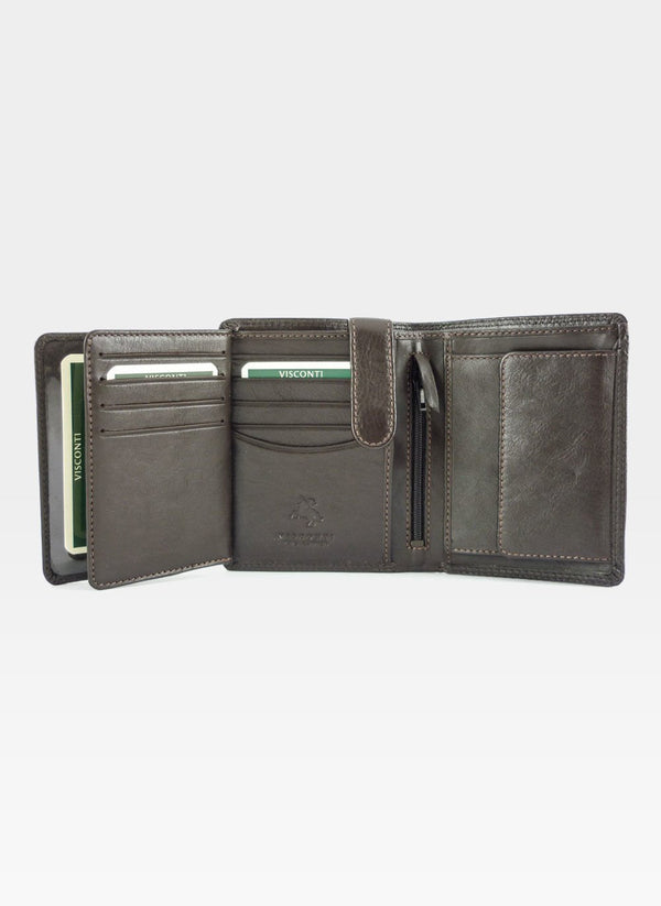 Vyriška piniginė Visconti HT11, ruda S70