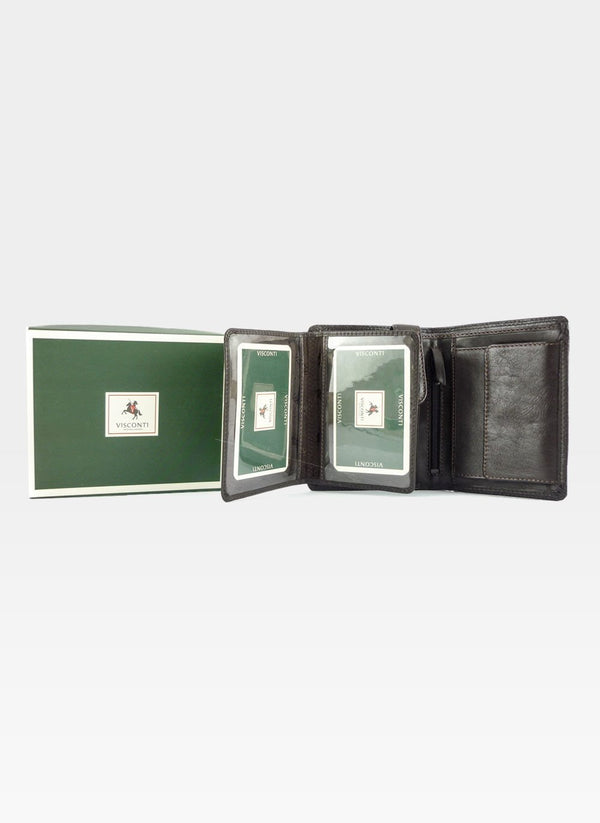Vyriška piniginė Visconti HT11, ruda S70