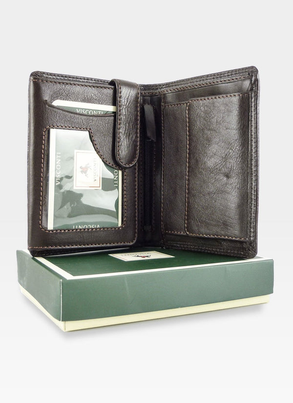 Vyriška piniginė Visconti HT11, ruda S70