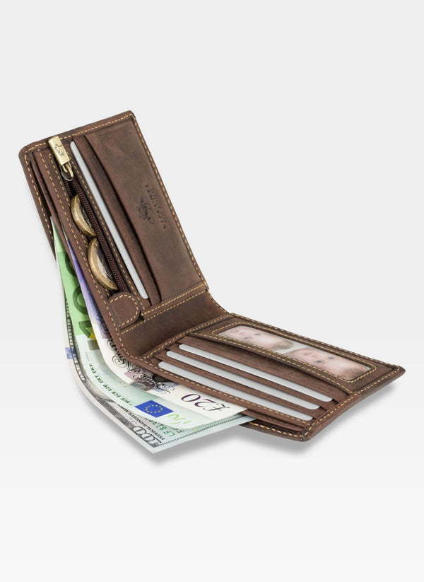 Vyriška piniginė Visconti M2, ruda S65