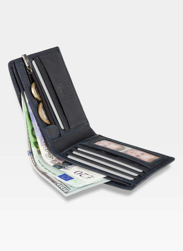 Vyriška piniginė Visconti M3, mėlyna S64