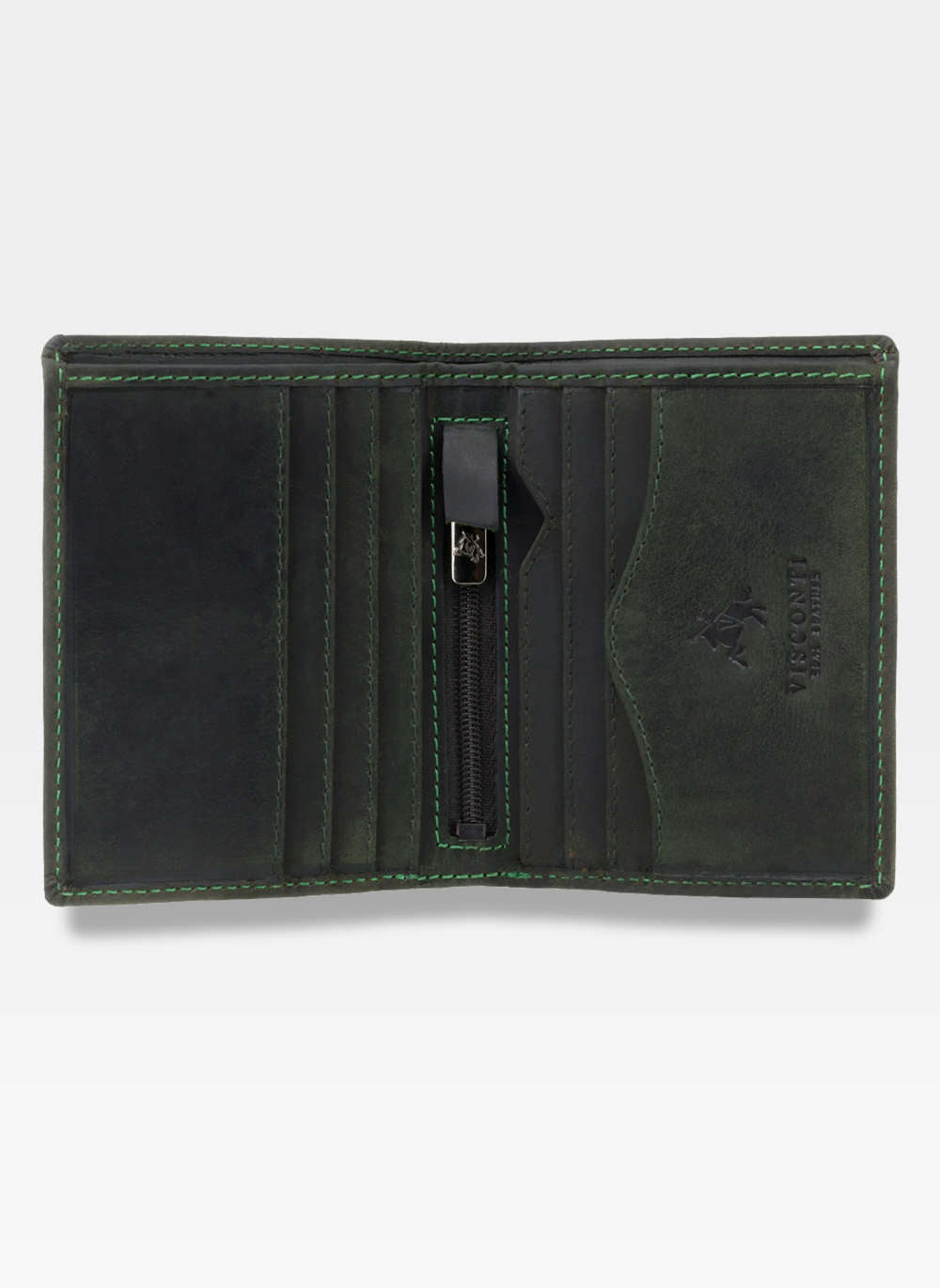 Vyriška piniginė Visconti M5, žalia S62