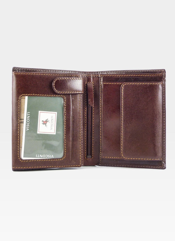 Vyriška piniginė Visconti MZ3, ruda S60