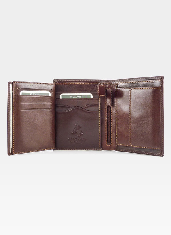 Vyriška piniginė Visconti MZ3, ruda S60