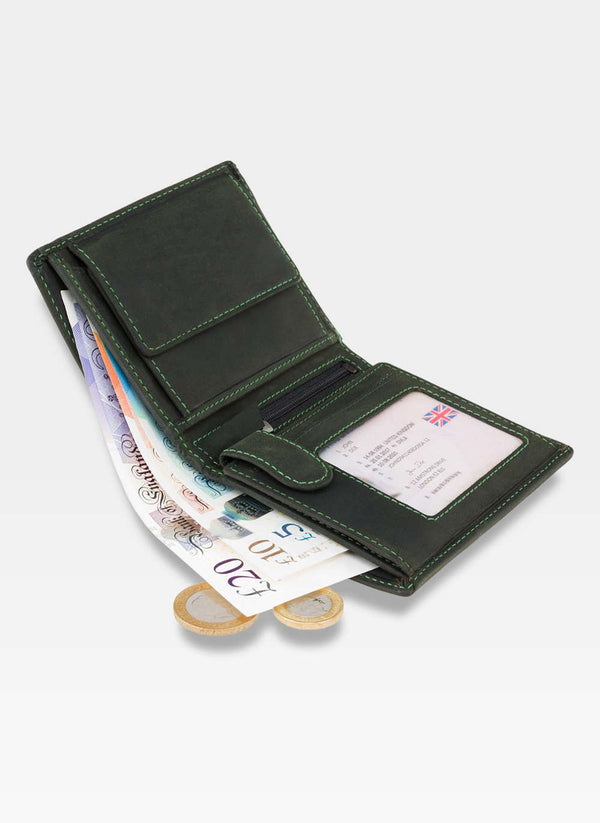 Vyriška piniginė Visconti N12, žalia S56