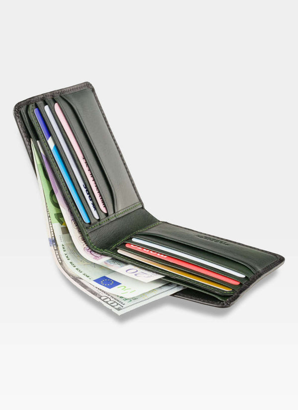 Vyriška piniginė Visconti N5, žalia S55