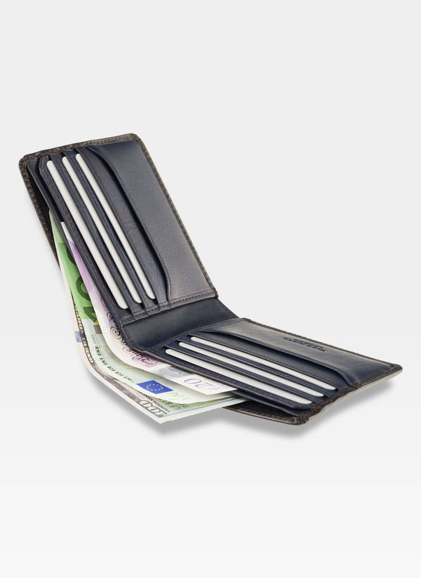 Vyriška piniginė Visconti N6, mėlyna S54