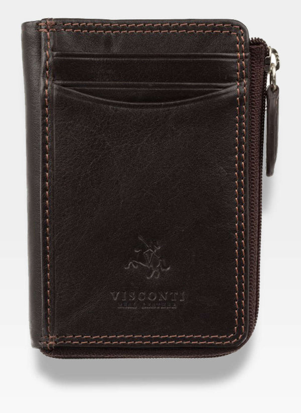 Vyriška piniginė Visconti P1, ruda S50
