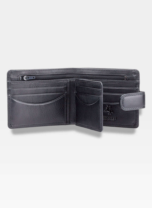 Vyriška piniginė Visconti P10, juoda S49