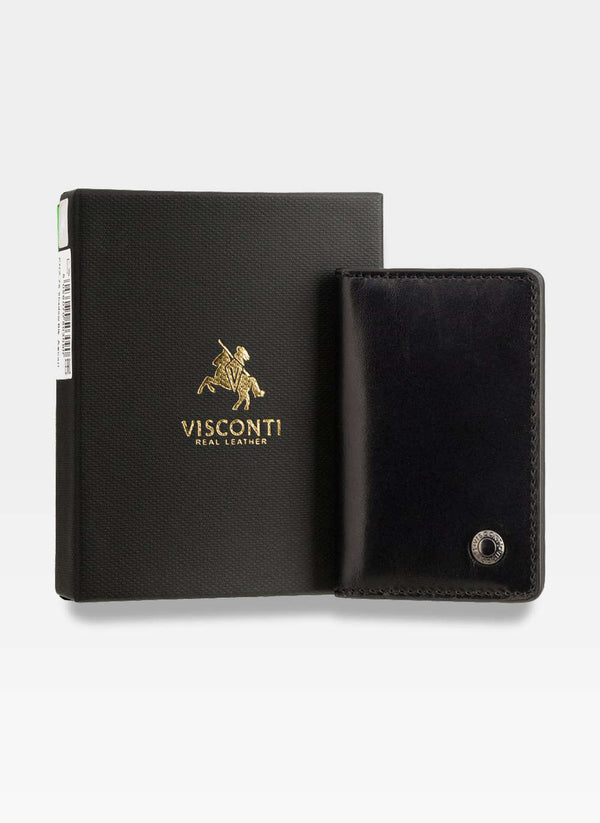 Vyriška piniginė Visconti P3, juoda S46