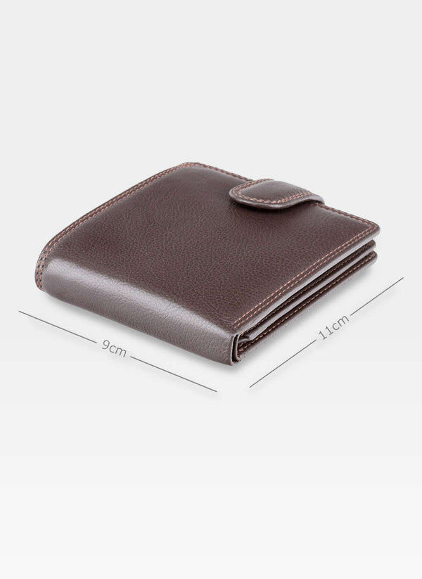 Vyriška piniginė Visconti P9, ruda S41