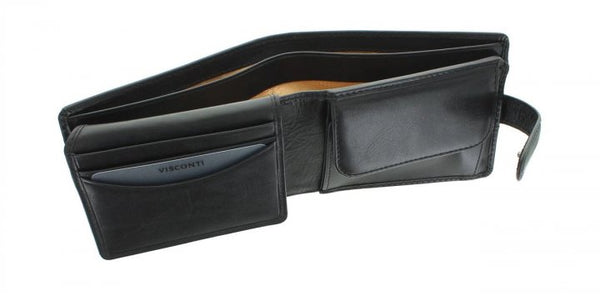Vyriška piniginė Visconti TSC48, juoda S31