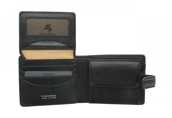 Vyriška piniginė Visconti TSC48, juoda S31