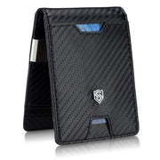 Vyriška plona piniginė, kortelių dėklas su RFID F02 carbon S19