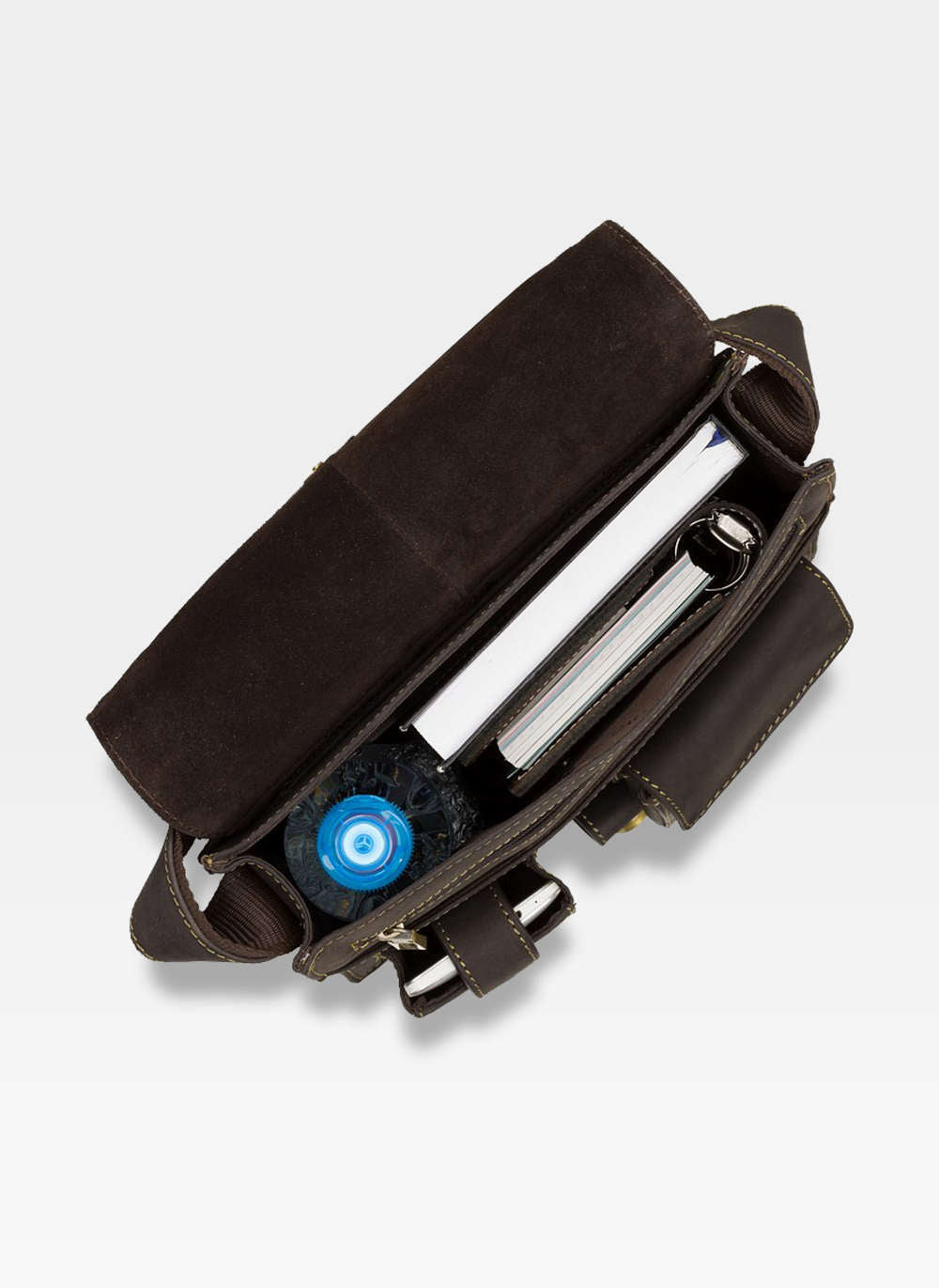 Vyriška rankinė Visconti, tamsiai ruda R27