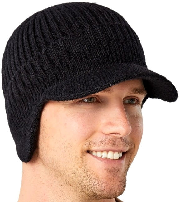 Vyriška žieminė kepurė R64, juoda