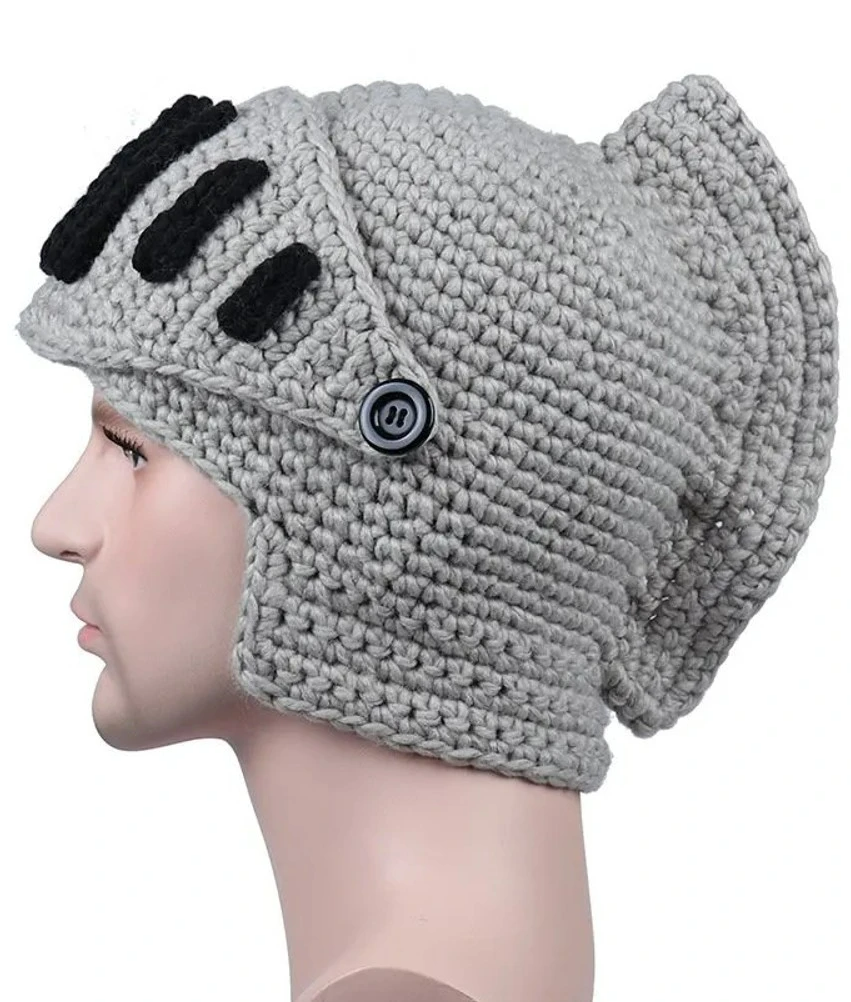 Vyriška žieminė kepurė S113, pilka