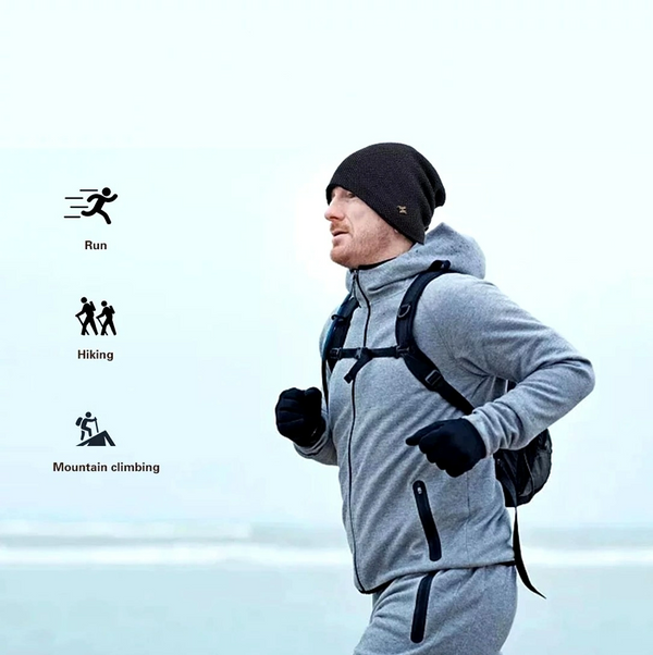 Vyriška žieminė kepurė S117, juoda